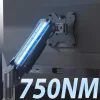Braccio monitor doppio con molla a gas, per 2 schermi