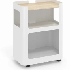 Carrello portaoggetti da ufficio con ripiani
