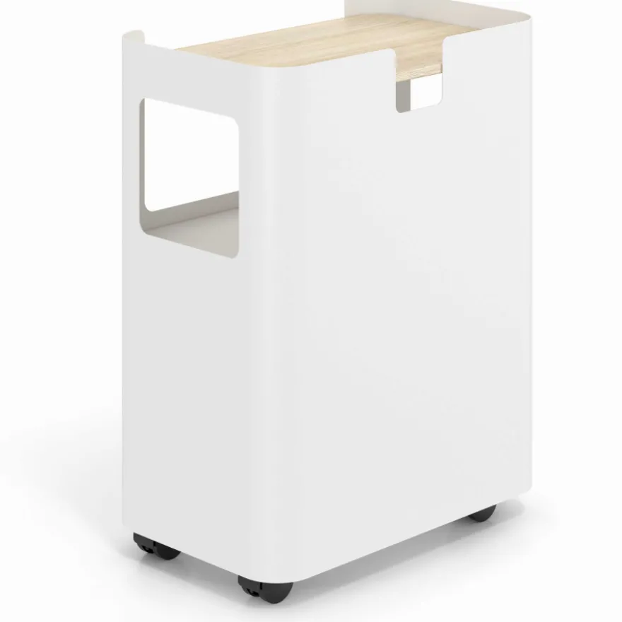 Carrello portaoggetti da ufficio con ripiani