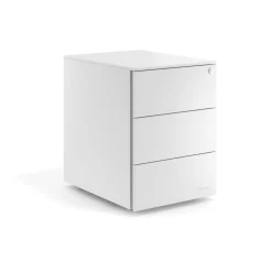 Cassettiera da scrivania in metallo Xenon, 3 cassetti