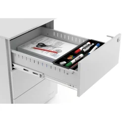 Cassettiera da scrivania in metallo Xenon, 3 cassetti