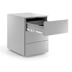 Cassettiera da scrivania in metallo Xenon, 3 cassetti