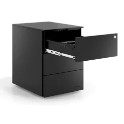 Cassettiera da scrivania in metallo Xenon, 3 cassetti