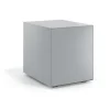 Cassettiera da ufficio Block, 3 cassetti, struttura in alluminio, frontali in metallo
