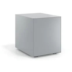Cassettiera da ufficio Block, 3 cassetti, struttura in alluminio, frontali in metallo