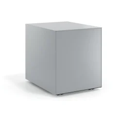 Cassettiera da ufficio Block, 3 cassetti, struttura in alluminio, frontali in metallo