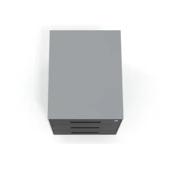 Cassettiera da ufficio Block, 3 cassetti, struttura in alluminio, frontali in metallo