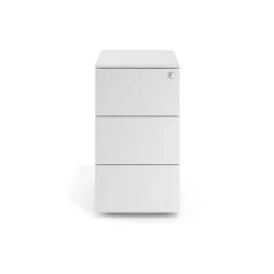 Cassettiera scrivania compatta Xenon Slim, 3 cassetti