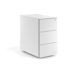 Cassettiera scrivania compatta Xenon Slim, 3 cassetti