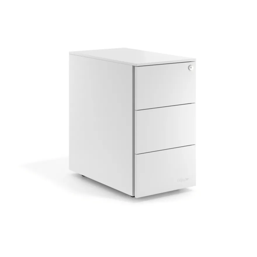 Cassettiera scrivania compatta Xenon Slim, 3 cassetti