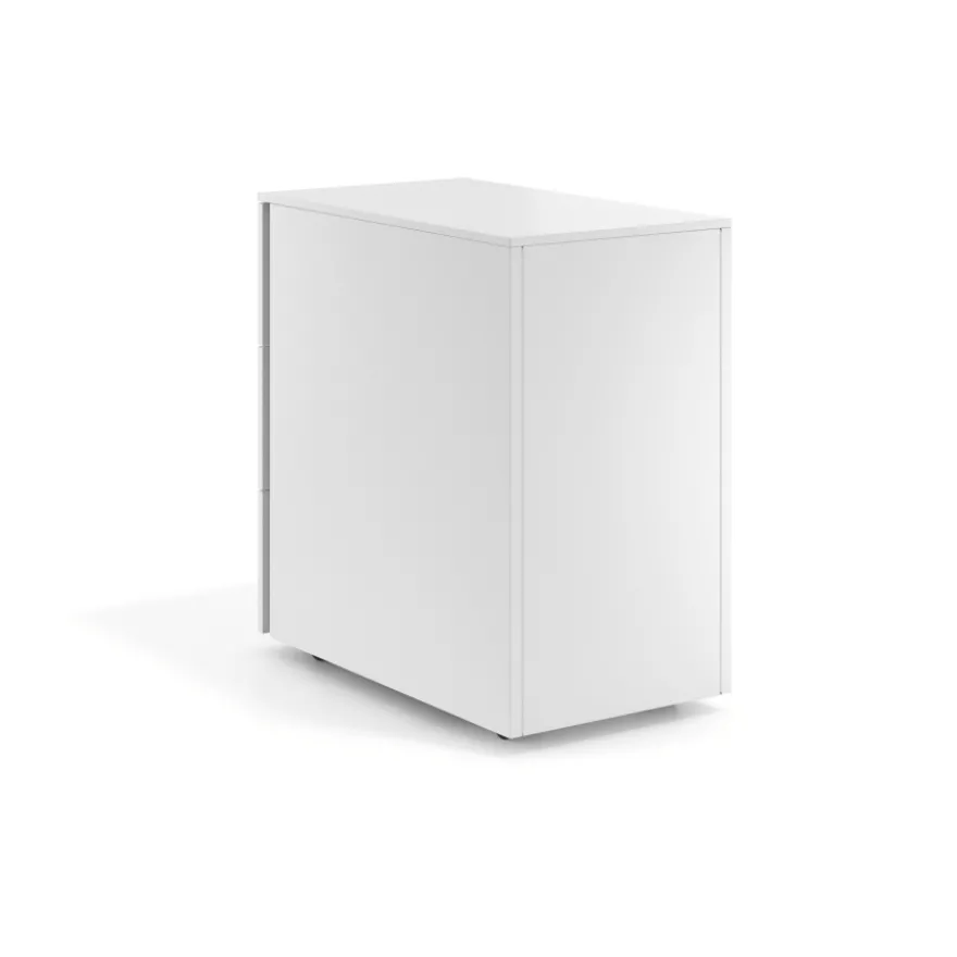 Cassettiera scrivania compatta Xenon Slim, 3 cassetti