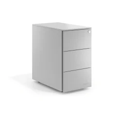 Cassettiera scrivania compatta Xenon Slim, 3 cassetti