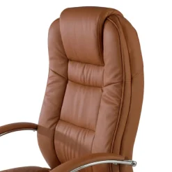 Poltrona da ufficio Adana, molto resistente fino a 130 kg, braccioli cromati