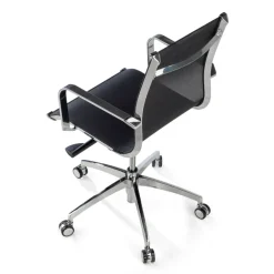 Poltrona da ufficio design Brenton in rete, schienale basso