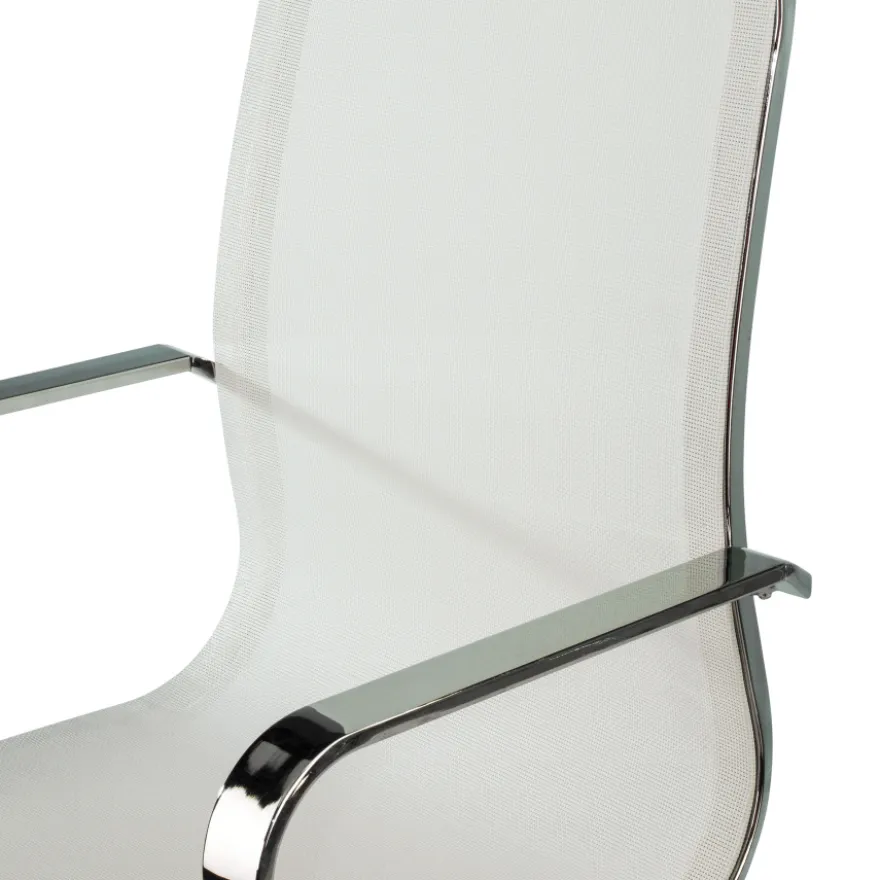 Poltrona da ufficio design Brenton in rete, schienale alto