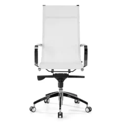 Poltrona da ufficio design Brenton in rete, schienale alto