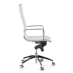 Poltrona da ufficio design Brenton in rete, schienale alto