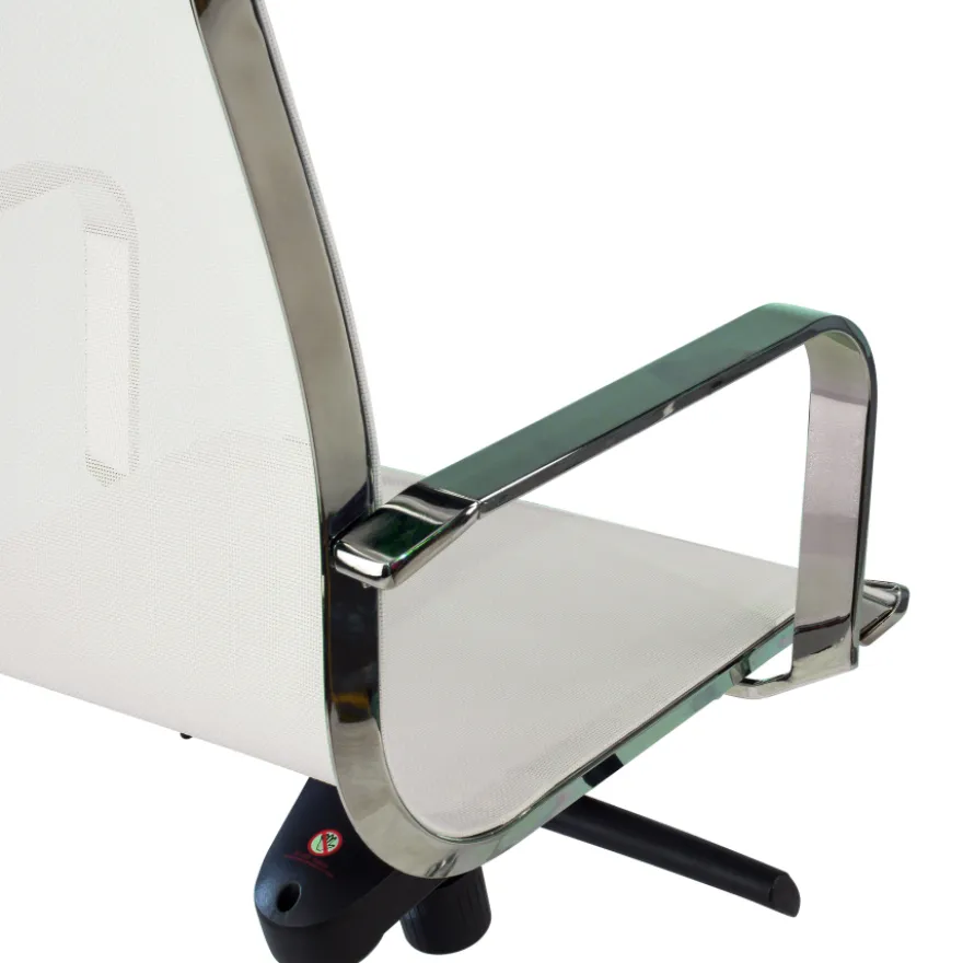 Poltrona da ufficio design Brenton in rete, schienale alto