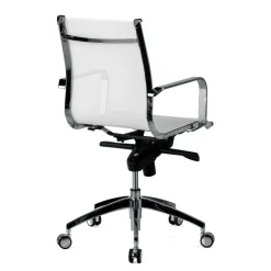 Poltrona da ufficio design Brenton in rete, schienale basso