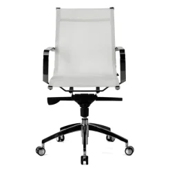 Poltrona da ufficio design Brenton in rete, schienale basso