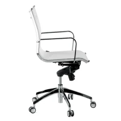 Poltrona da ufficio design Brenton in rete, schienale basso