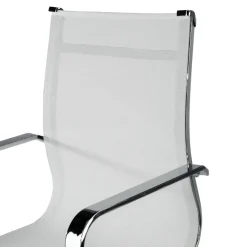 Poltrona da ufficio design Brenton in rete, schienale basso