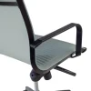 Poltrona da ufficio design Brenton, schienale basso, struttura nera, ecopelle
