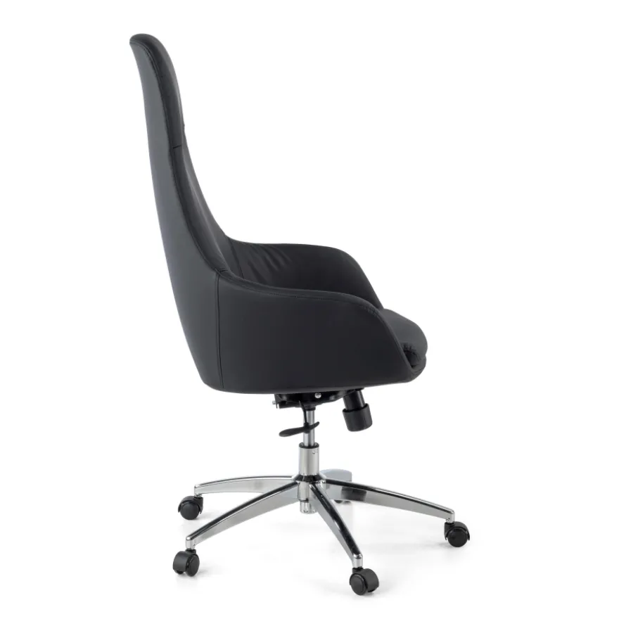 Poltrona da ufficio direzionale Luxus, schienale ergonomico