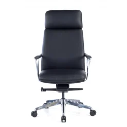 Poltrona direzionale Prestige, pelle naturale