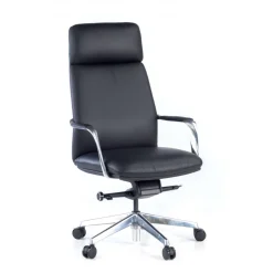 Poltrona direzionale Prestige, pelle naturale