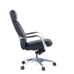 Poltrona direzionale Prestige, pelle naturale