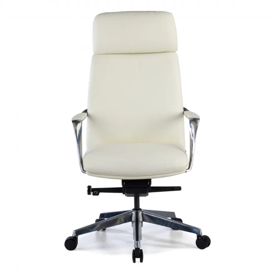 Poltrona direzionale Prestige, pelle naturale