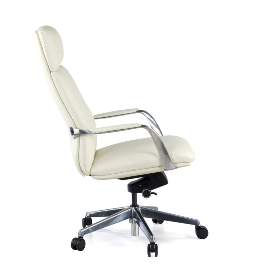 Poltrona direzionale Prestige, pelle naturale