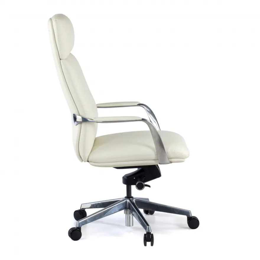 Poltrona direzionale Prestige, pelle naturale