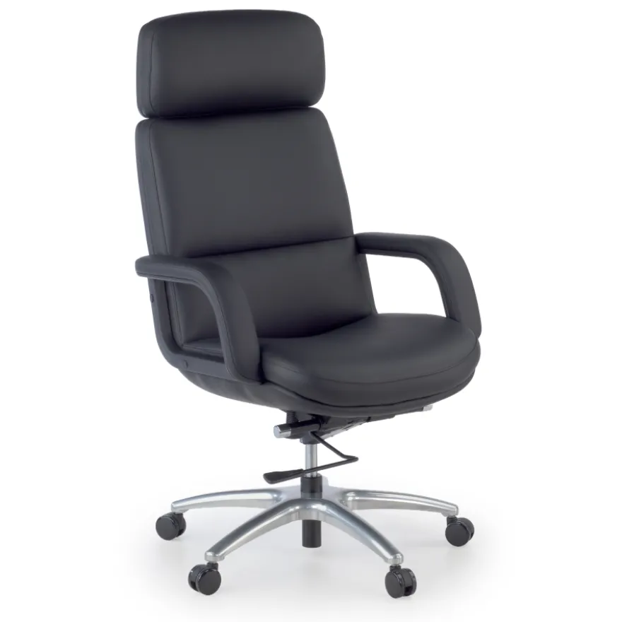 Poltrona direzionale Watson, grande comfort, design avvolgente