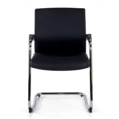 Poltrona Sala d'Atessa Adele, cantilever, Design Moderno, Pelle