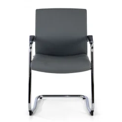 Poltrona Sala d'Atessa Adele, cantilever, Design Moderno, Pelle