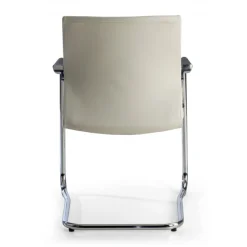 Poltrona Sala d'Atessa Adele, cantilever, Design Moderno, Pelle