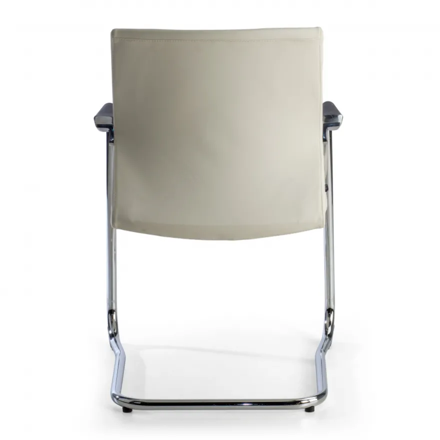 Poltrona Sala d'Atessa Adele, cantilever, Design Moderno, Pelle