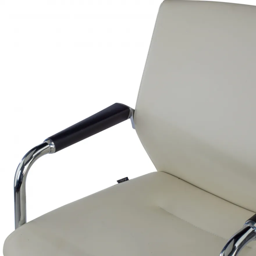 Poltrona Sala d'Atessa Adele, cantilever, Design Moderno, Pelle