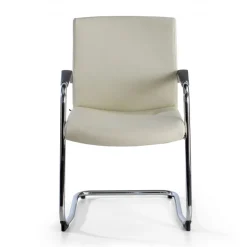 Poltrona Sala d'Atessa Adele, cantilever, Design Moderno, Pelle