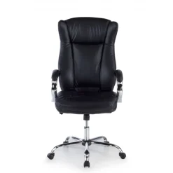 Poltrona Scrivania Lugano, design elegante, base metallica