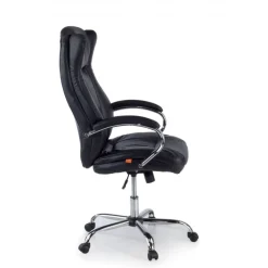 Poltrona Scrivania Lugano, design elegante, base metallica
