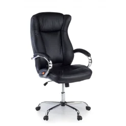 Poltrona Scrivania Lugano, design elegante, base metallica