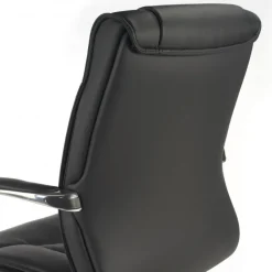 Poltrona ufficio Atlanta schienale basso, pelle naturale