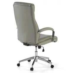 Poltrona Ufficio Counter, resistente fino a 150 kg, acciaio e pelle