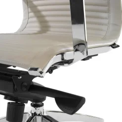 Poltrona ufficio design Brenton, telaio in acciaio, schienale alto