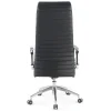 Poltrona ufficio design Tower, poggiatesta, pelle