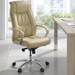 Poltrona Ufficio Direzionale Atlanta pelle naturale