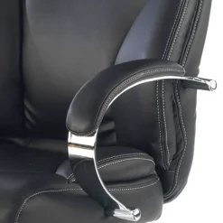 Poltrona ufficio Gouda, resistente fino a 150kg, ecopelle